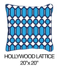 Hollywood Lattice Blue